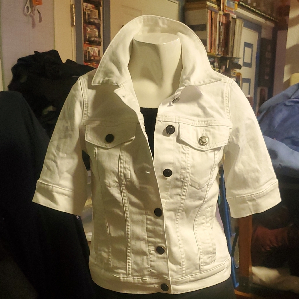 St. John's Bay Women's White Jacket